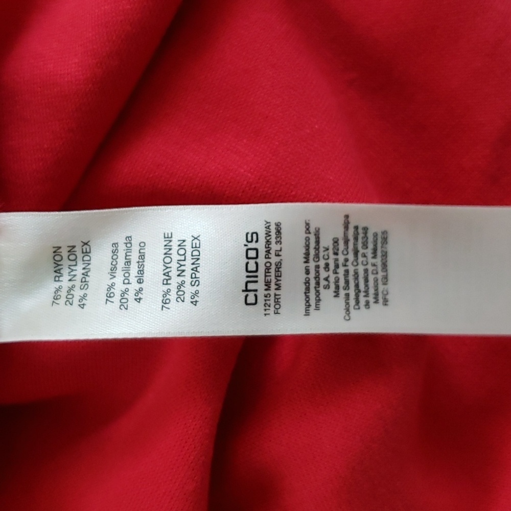 Chico's womens red top - Picture 6 of 6
